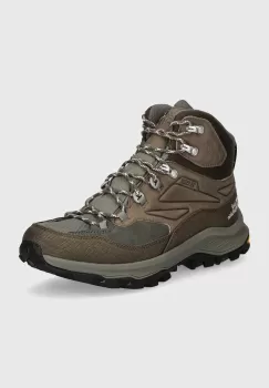 Jack Wolfskin pantofi Cyrox Texapore Mid barbati, culoarea verde, 4064301 imagine