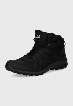 Jack Wolfskin pantofi Woodland 2 Texapore Mid barbati, culoarea maro, 4051261 imagine