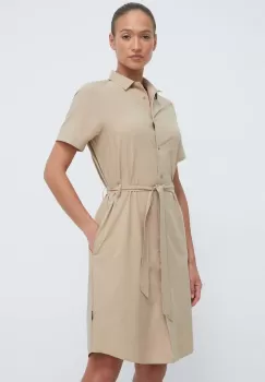 Jack Wolfskin rochie 10 culoarea galben, mini, evazati imagine