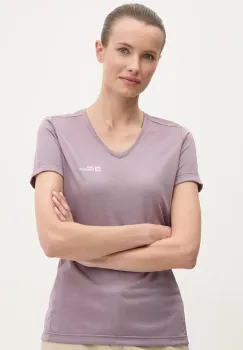 Jack Wolfskin tricou sport Crosstrail culoarea violet, 1801693 imagine
