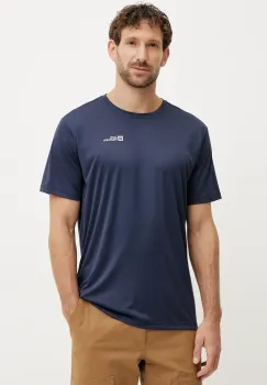 Jack Wolfskin tricou sport Tech culoarea albastru marin, neted, A63293 imagine