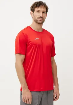 Jack Wolfskin tricou sport Tech culoarea rosu, neted, A63293 imagine