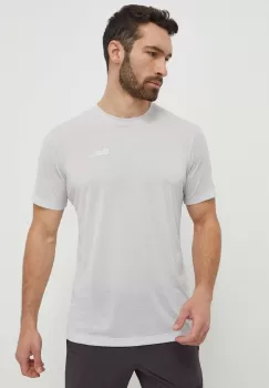 Jack Wolfskin tricou sport Vonnan culoarea gri, neted imagine