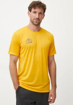 Jack Wolfskin tricou sport Vonnan culoarea portocaliu, cu imprimeu, A62314 imagine