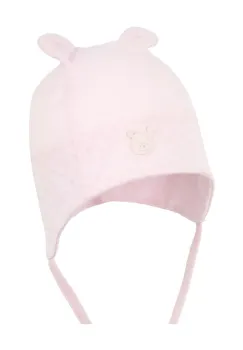 Jamiks caciula bebe VERONA culoarea roz, bumbac, din tesatura neteda, JLH066 imagine