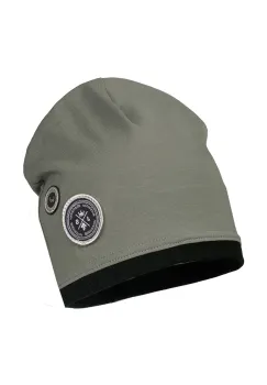 Jamiks caciula copii CASPIAN culoarea verde, din tesatura neteda, JWH198 imagine