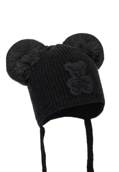 Jamiks caciula copii HOLLY IVA culoarea negru, JZH185 imagine