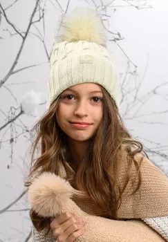 Jamiks caciula copii KIRSTEN culoarea bej imagine