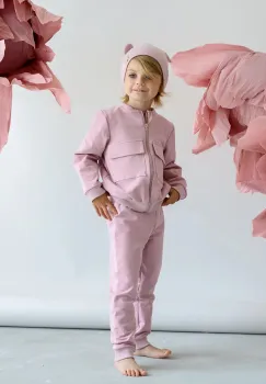 Jamiks caciula copii MARBELLA culoarea violet, din tesatura neteda, JWH122 imagine