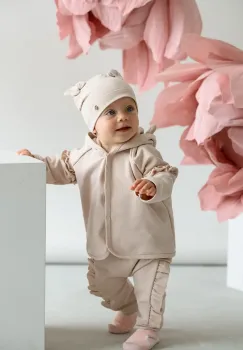 Jamiks caciula copii NALLI culoarea roz, din tesatura neteda, JWH033 imagine