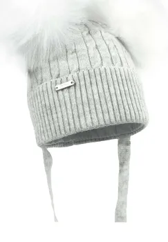 Jamiks caciula copii SINEM IIA culoarea gri, JZH450 imagine