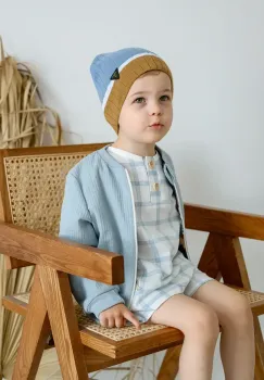 Jamiks caciula de bumbac pentru copii PAXTON bumbac, din tesatura neteda, JWH031 imagine