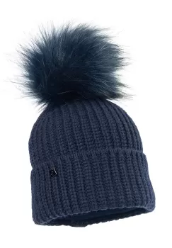 Jamiks caciula din lana pentru copii COLD II culoarea albastru marin imagine