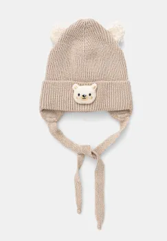 Jamiks caciula din lana pentru copii POCO culoarea bej, JZI009 imagine