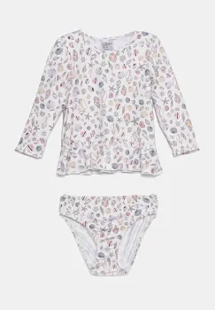 Jamiks costum de baie copii NELLI I culoarea roz, JLH091 imagine
