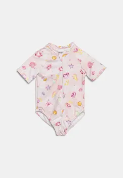 Jamiks costum de baie dintr-o bucata pentru bebelusi SUMMY culoarea bej, JLH090 imagine