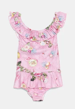 Jamiks costum de baie dintr-o bucata pentru copii MIRAY culoarea roz, JLH163 imagine