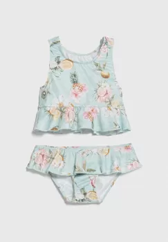 Jamiks costum de baie pentru copii din doua piese culoarea turcoaz imagine