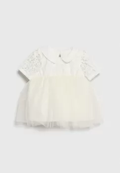 Jamiks rochie bebe culoarea bej, mini, evazati imagine