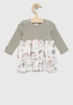 Jamiks rochie bebe culoarea verde, mini, evazati imagine