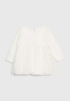 Jamiks rochie bebe GIZA culoarea alb, mini, evazati, JZH102 imagine