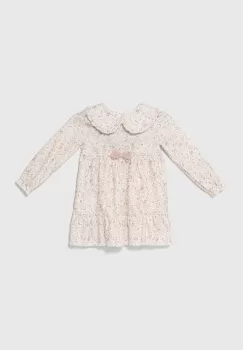 Jamiks rochie din bumbac pentru copii SHAZIA culoarea roz, midi, evazati, JZH192 imagine