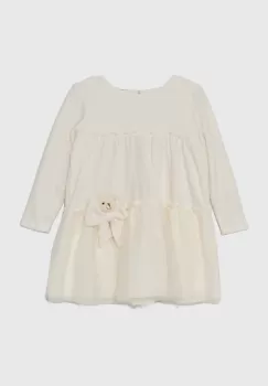 Jamiks rochie fete LISBETH culoarea alb, mini, evazati, JZH094 imagine