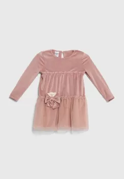 Jamiks rochie fete LISBETH culoarea roz, mini, evazati, JZH094 imagine