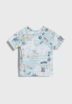 Jamiks tricou de inot pentru copii culoarea turcoaz imagine