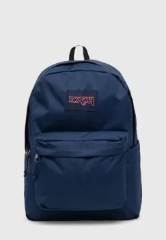 Jansport rucsac culoarea albastru marin, mare, neted imagine
