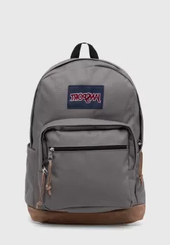 Jansport rucsac culoarea gri, mare, neted imagine