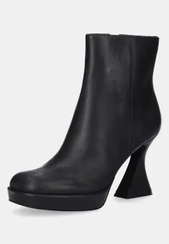 Jeffrey Campbell cizme de piele HUMANITY culoarea negru, cu toc drept, U92-B01 imagine