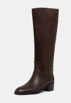 Jeffrey Campbell ghete de piele LADA culoarea maro, cu toc plat, U321-N01-005 imagine