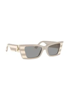 Jimmy Choo ochelari de soare femei, culoarea gri, 0JC5009 imagine