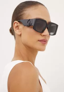 Jimmy Choo ochelari de soare femei, culoarea negru, 0JC5006U imagine