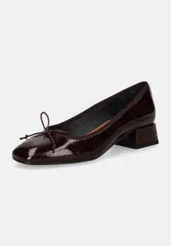 Jonak balerini de piele DYBIL culoarea bordo, 3400205 imagine