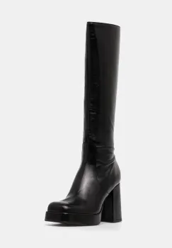 Jonak ghete de piele BRYAN femei, culoarea negru, cu toc drept, 3500038 imagine