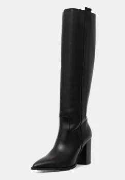 Jonak ghete de piele PECHE CUIR culoarea negru, cu toc drept, 3700034 imagine