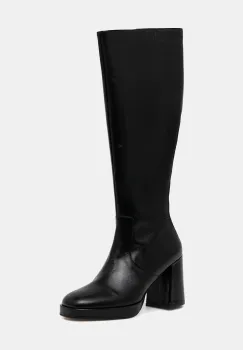 Jonak ghete de piele VENDOME CUIR culoarea negru, cu toc drept, 3500102 imagine