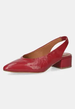Jonak pantofi de piele VINCE culoarea rosu, cu toc drept, cu toc deschis, 3800065 imagine