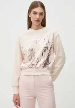 Joop! bluza femei, culoarea bej, cu imprimeu, 30043704 imagine