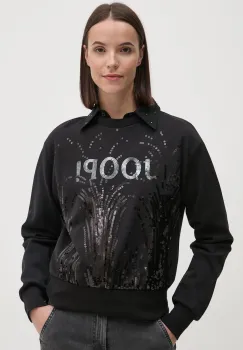 Joop! bluza femei, culoarea negru, cu imprimeu, 30043704 imagine