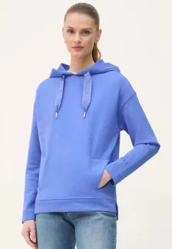 Joop! bluza femei, culoarea violet, cu gluga, neted imagine