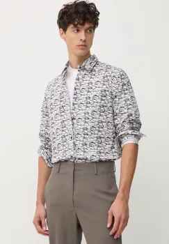 Joop! camasa din bumbac barbati, culoarea verde, cu guler clasic, regular, 30043533 imagine