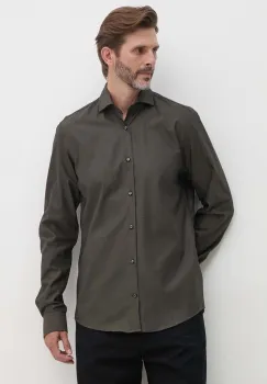 Joop! camasa din bumbac barbati, culoarea verde, cu guler italian, slim, 30043593 imagine