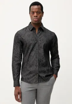 Joop! camasa din bumbac culoarea negru, cu guler clasic, regular, 30048185 imagine