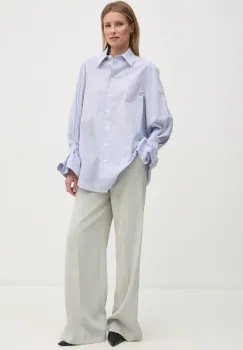 Joop! camasa femei, culoarea violet, cu guler clasic, relaxed, 30044804 10018892 imagine