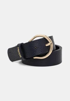 Joop! curea de piele barbati, culoarea negru imagine
