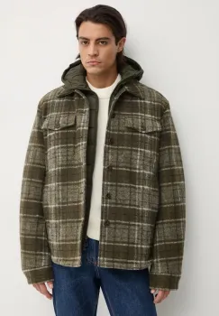 Joop! geaca cu aspect de camasa culoarea verde, de tranzitie, 30044305 imagine