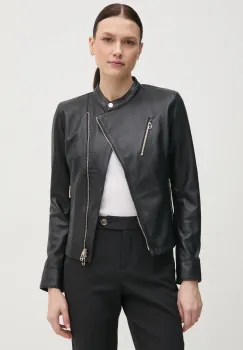 Joop! geaca de piele Livia femei, culoarea negru, de tranzitie, 80000715 180031 imagine
